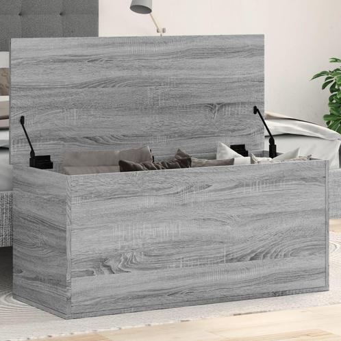 vidaXL Opbergbox 100x42x46 cm bewerkt hout grijs sonoma, Huis en Inrichting, Kasten | Overige, Nieuw, Verzenden
