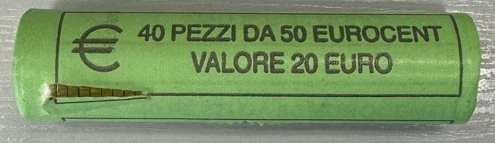 San Marino. 50 Cent 2018 (40 monnaies) en rouleau (Zonder, Postzegels en Munten, Munten | Europa | Euromunten