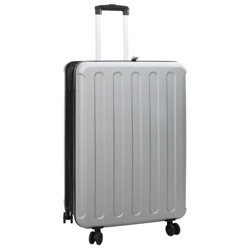 vidaXL Opvouwbare Koffer Hard Shell 28 Zilver 50x30x76 cm, Handtassen en Accessoires, Koffers, Nieuw, Verzenden