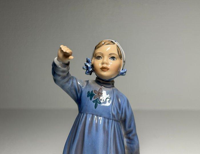 Beeldje - #1152 Little Girl with Teddy Bear - First sorting, Antiek en Kunst, Antiek | Glaswerk en Kristal