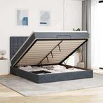 vidaXL Ottoman bed met matrassen en LEDs 160x200cm fluweel, Verzenden