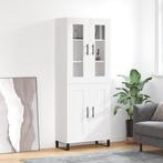 vidaXL Hoge kast 69,5x34x180 cm bewerkt hout wit, Huis en Inrichting, Verzenden, Nieuw
