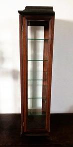 Vitrine - Bois, Verre, Miroir, Corniche - Miroir et Crest