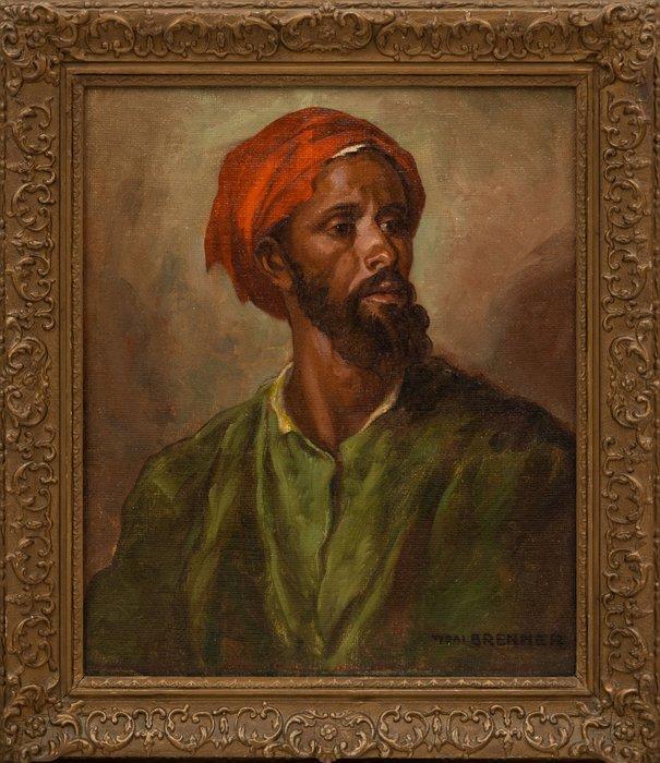 Nandor Vydai BRENNER (1903-1944) - Portrait of an Eastern, Antiek en Kunst, Kunst | Schilderijen | Klassiek