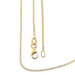 18 Krt. Gouden fantasieschakel ketting | 42 cm, Handtassen en Accessoires, Kettingen, Ophalen of Verzenden, Gebruikt, Overige kleuren