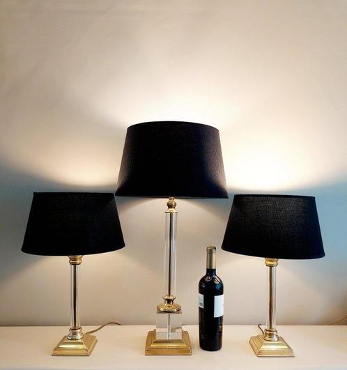 Kullmann - Lampe de table (3) - Laiton, plexiglas, couvre-f, Antiek en Kunst, Curiosa en Brocante