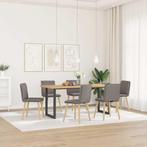 vidaXL Eetkamerstoelen 6 st stof taupe, Huis en Inrichting, Verzenden, Nieuw