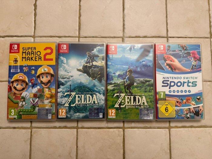 Nintendo - Switch - OLED + 4 Physical games -, Games en Spelcomputers, Spelcomputers | Overige Accessoires