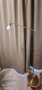 Staande lamp - Glas, Messing - Gooseneck vloerlamp