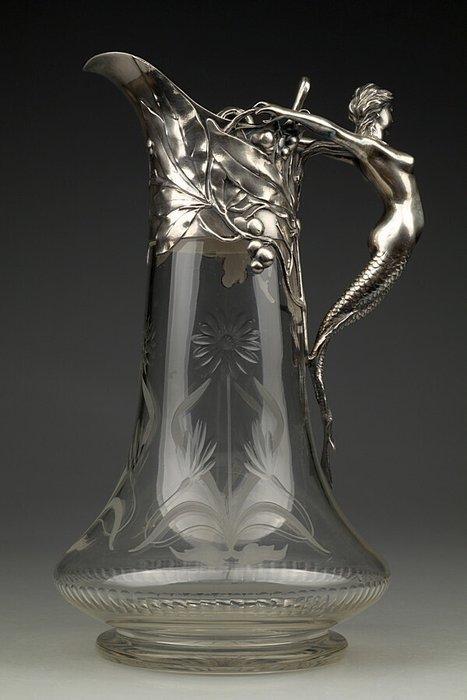 Albert Kohler & Cie. - Karaf - Verzilverd, Antiek en Kunst, Antiek | Meubels | Stoelen en Sofa's