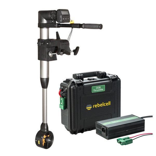 Bieden: Thrustme Kicker K01 electric outboard engine with b, Watersport en Boten, Buiten- en Binnenboordmotoren, Ophalen of Verzenden