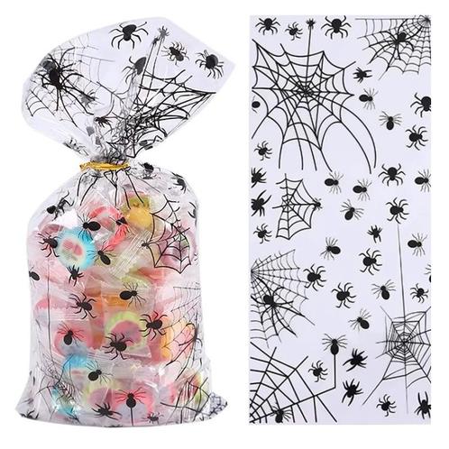 Fako Bijoux® - Uitzeelzakjes Halloween Spinnen -12.5x27.5cm, Diversen, Cadeauverpakkingen, Verzenden