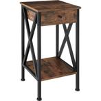 tectake Bijzettafel Dayton 35x35x70,5cm - Industrieel hout d, Huis en Inrichting, Tafels | Bijzettafels, Verzenden, Nieuw