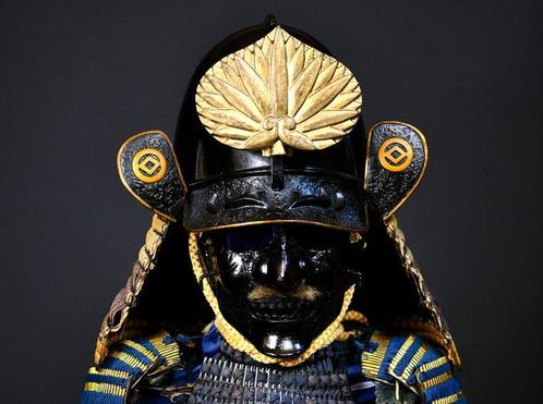 Armure complète de samouraï Yoroi - Cuivre, Soie, Fer -, Antiek en Kunst, Antiek | Overige Antiek