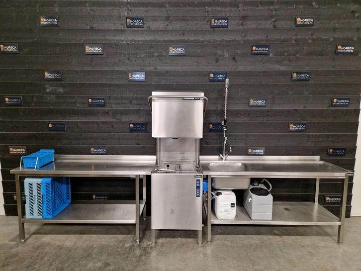 Doorschuifvaatwasser | vaatwasstraat | Rhima | WD-6 | 400V, Zakelijke goederen, Horeca | Keukenapparatuur, Gebruikt, Wassen en Drogen