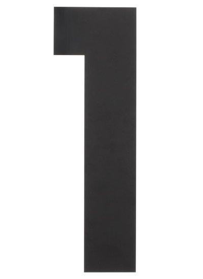 Intersteel Huiscijfer 1 500 mm rvs/mat zwart, Huis en Inrichting, Woonaccessoires | Overige, Ophalen of Verzenden