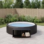vidaXL Opbergschappen 2 st poly rattan zwart, Tuin en Terras, Verzenden, Nieuw
