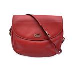Gucci - Vintage Red Leather Flap Crossbody Messenger Bag -