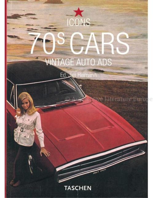 70s CARS, VINTAGE AUTO ADS (ICONS), Livres, Autos | Livres