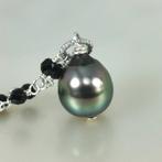Halsketting Zilver Parel - Parel - Tahiti-AK Ø10,2mm, Handtassen en Accessoires, Kettingen, Nieuw