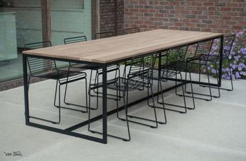 Lange tuintafel 14 personen - Design tafels op maat