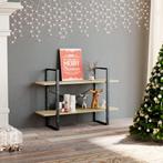 vidaXL Boekenkast met 2 schappen 100x30x70 cm hout sonoma, Huis en Inrichting, Kasten | Boekenkasten, Verzenden, Nieuw