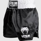 Venum Classic Muay Thai Shorts Kickboks Broekjes Wit Zwart, Nieuw, Maat 56/58 (XL), Venum, Vechtsport
