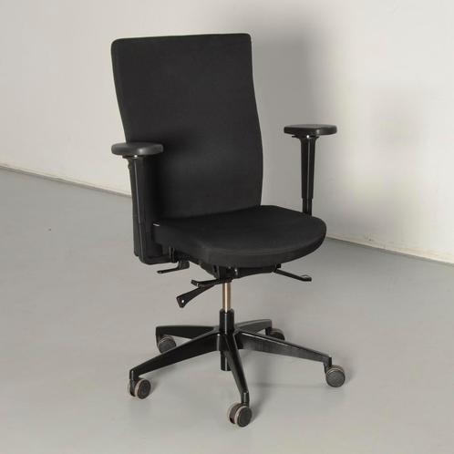 Interstuhl 3A02 bureaustoel, zwart, 3D armleggers, Maison & Meubles, Chaises de bureau, Enlèvement ou Envoi
