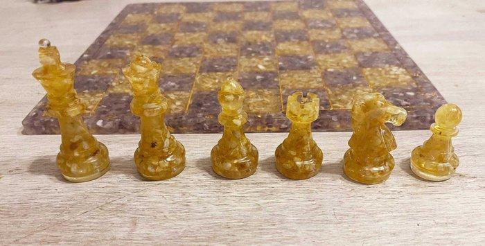 Schaakspel - Hars, Antiek en Kunst, Curiosa en Brocante