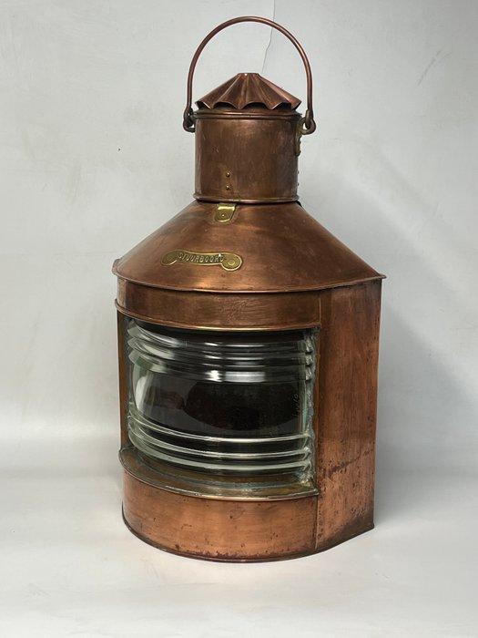 Starboard lamp - Koper, Messing, Antiquités & Art, Curiosités & Brocante