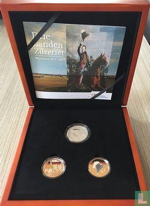 België - Meerdere landen set 2015 Drielanden Waterloo zil.., Postzegels en Munten, Munten | België, Setje, Zilver, Verzenden