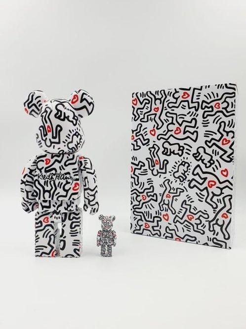 Keith Haring X Medicom Toy - Be@rbrick Keith Haring V8 400%, Antiek en Kunst, Kunst | Schilderijen | Modern