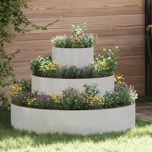 vidaXL Tuin Planter Set in Roestvrijstaal, Tuin en Terras, Bloempotten, Nieuw, Verzenden