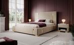 Meubella tweepersoonsbed Ofelia beige stof 180x200 cm, Maison & Meubles, Chambre à coucher | Lits, Verzenden