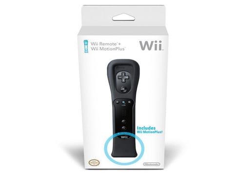 2 Nintendo Wii Remote Controller + Motion Plus Black, Games en Spelcomputers, Spelcomputers | Nintendo Wii, Verzenden