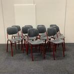Complete set 10 stuks schoolstoelen zith. 43 cm,  van Helmut, Vijf, Zes of meer stoelen, Gebruikt