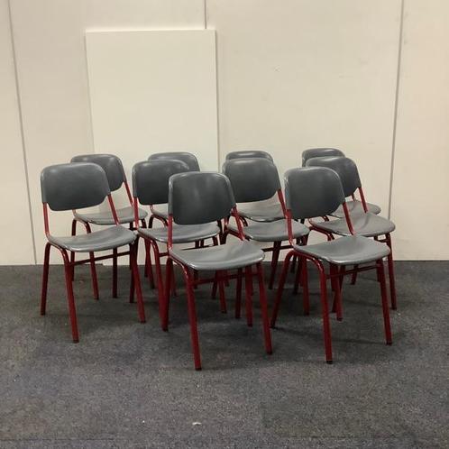 Complete set 10 stuks schoolstoelen zith. 43 cm,  van Helmut, Huis en Inrichting, Stoelen, Gebruikt, Vijf, Zes of meer stoelen