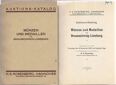15 12 1925 Rosenberg, H S, Hannover, Livres, Catalogues & Dépliants, Envoi