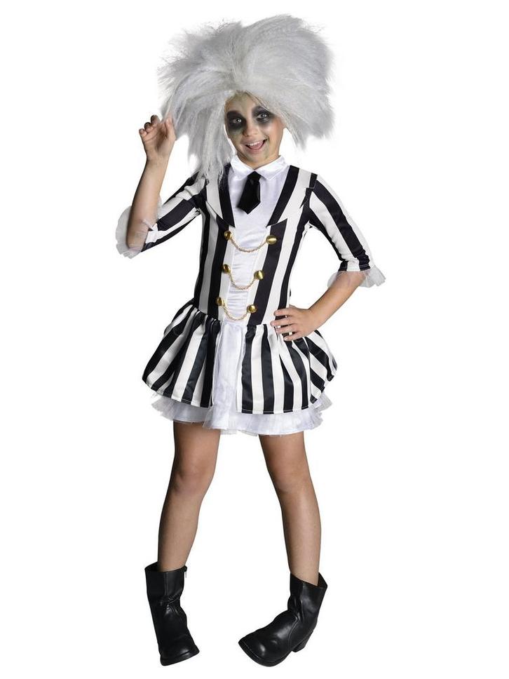 Beetlejuice Kostuum Meisjes, Hobby en Vrije tijd, Feestartikelen, Nieuw, Verzenden