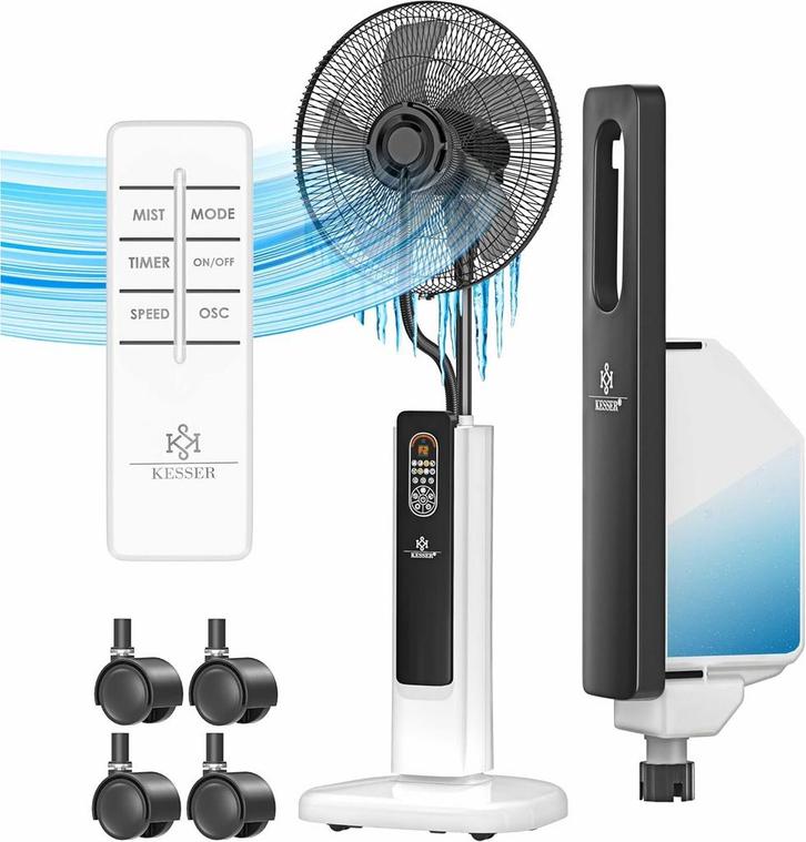 KESSER® Staande ventilator - Statiefventilator - Mist Ventil, Electroménager, Ventilateurs, Envoi