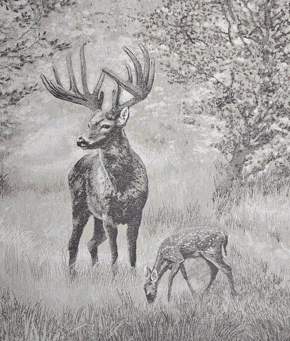 ARAZZO exclusief Jacquard van Alpaca - 185x140cm - Hert in, Antiquités & Art, Curiosités & Brocante