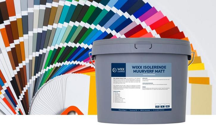 Wixx Isolerende Muurverf Matt Mengkleur 5L, Doe-het-zelf en Bouw, Verf, Beits en Lak, Nieuw, Verzenden