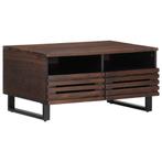 vidaXL Salontafel 80x55x40 cm massief mangohout bruin, Huis en Inrichting, Verzenden, Nieuw