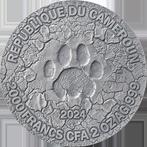Kameroen. 2000 Francs 2024 The Grace of Lioness Circle of