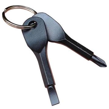 Fako Bijoux® - Schroevendraaier Sleutelhanger - Platkop en beschikbaar voor biedingen