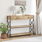 vidaXL Console Tafel met lade met plank artisanaal, Huis en Inrichting, Tafels | Bijzettafels, Verzenden, Nieuw
