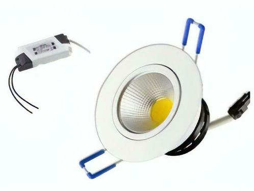 LED Inbouwspot - Koud wit licht 6000K- 7W - Aluminium Kante, Maison & Meubles, Lampes | Spots, Enlèvement ou Envoi