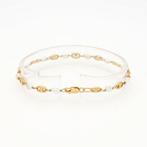 Armband - 18 karaat Geel goud - Parel, Handtassen en Accessoires, Armbanden, Nieuw