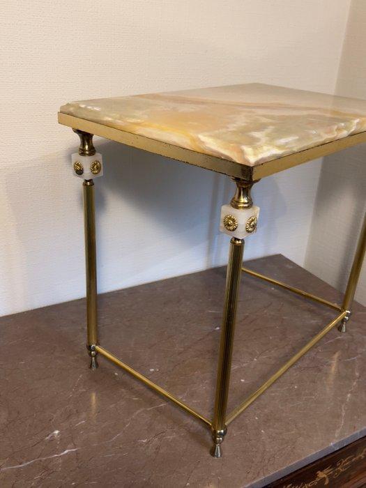 Bijzettafel - Messing, Onyx - Massief Onyx, Antiek en Kunst, Curiosa en Brocante