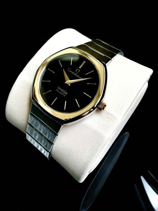 Omega - Constellation - Black Gilt Dial - Zonder, Handtassen en Accessoires, Horloges | Heren